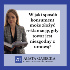 W jaki sposób konsument może złożyć reklamację, gdy towar jest niezgodny z umową?