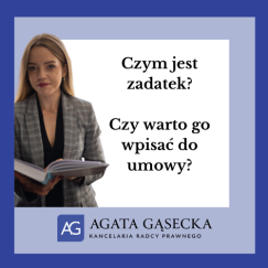 Czym jest zadatek? Czy warto go wpisać do umowy?