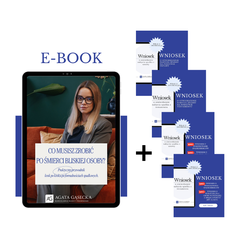 E-BOOK - Przewodnik spadkowy E-BOOK + PAKIET WNIOSKÓW